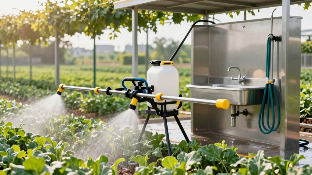 sprayers and wash stations prevention