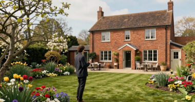 Homes for sale in England with great gardens for parties – in pictures