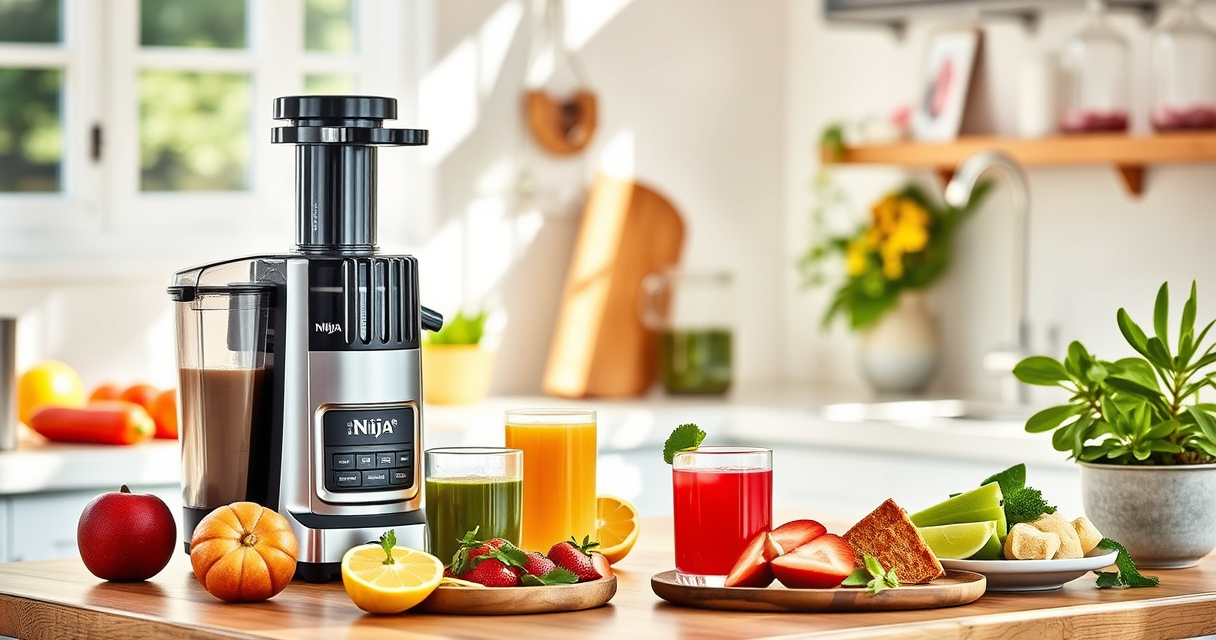 Fresh Summer Juice with Ninja NeverClog Cold Press Juicer
