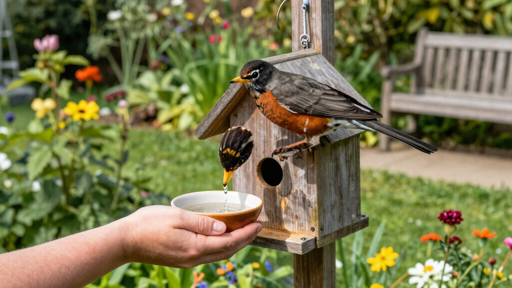 Help Your American Robins Beat The Summer Heat – 5 Easy Gestures of Support For Happy Backyard Birds
