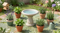 Plant These 8 Herbs Around Your Bird Bath to Encourage More Birds and Deter Pests