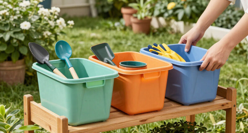 13 Best Garden Organization Bins for Tidy Outdoor Spaces in 2026