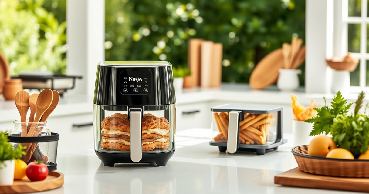 Ninja Crispi 4-in-1 Glass Air Fryer: Summer-Ready Compact Cooking