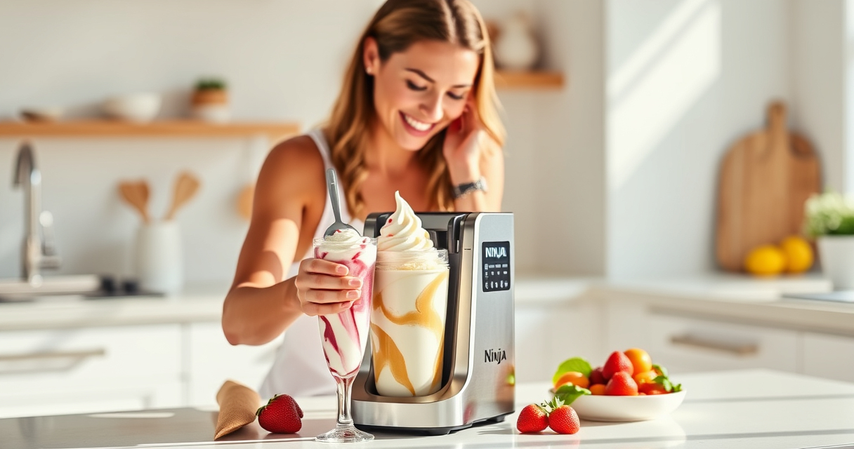 Master Summer Treats with the Ninja NC701 CREAMi Swirl Ice Cream Maker
