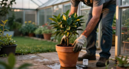 Got Fruit Trees In Pots? This Is The Temperature That Signals It’s Time To Move Them Indoors