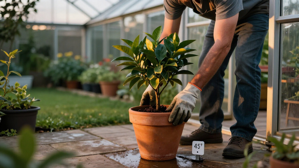 Got Fruit Trees In Pots? This Is The Temperature That Signals It’s Time To Move Them Indoors