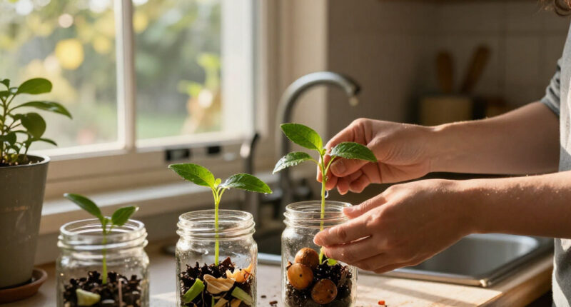 How To Grow Free Plants From Fruit Seeds And Veg Peelings On Your Kitchen Windowsill