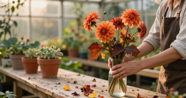 Martha Stewart's Halloween Flower Trick Turns Fading Garden Blooms Into Something Spooktacularly Chic
