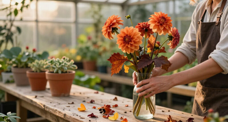 Martha Stewart's Halloween Flower Trick Turns Fading Garden Blooms Into Something Spooktacularly Chic