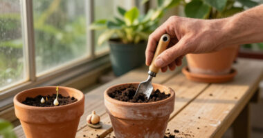 When Planting Bulbs In Pots I Could Never Be Without This Small Tool – It Even Makes Spring Seed Sowing Easier